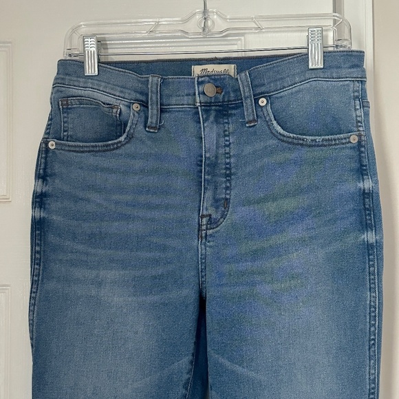 Madewell 10" High-Rise Skinny Crop Jeans Medium wash  Size 29 - Picture 3 of 8